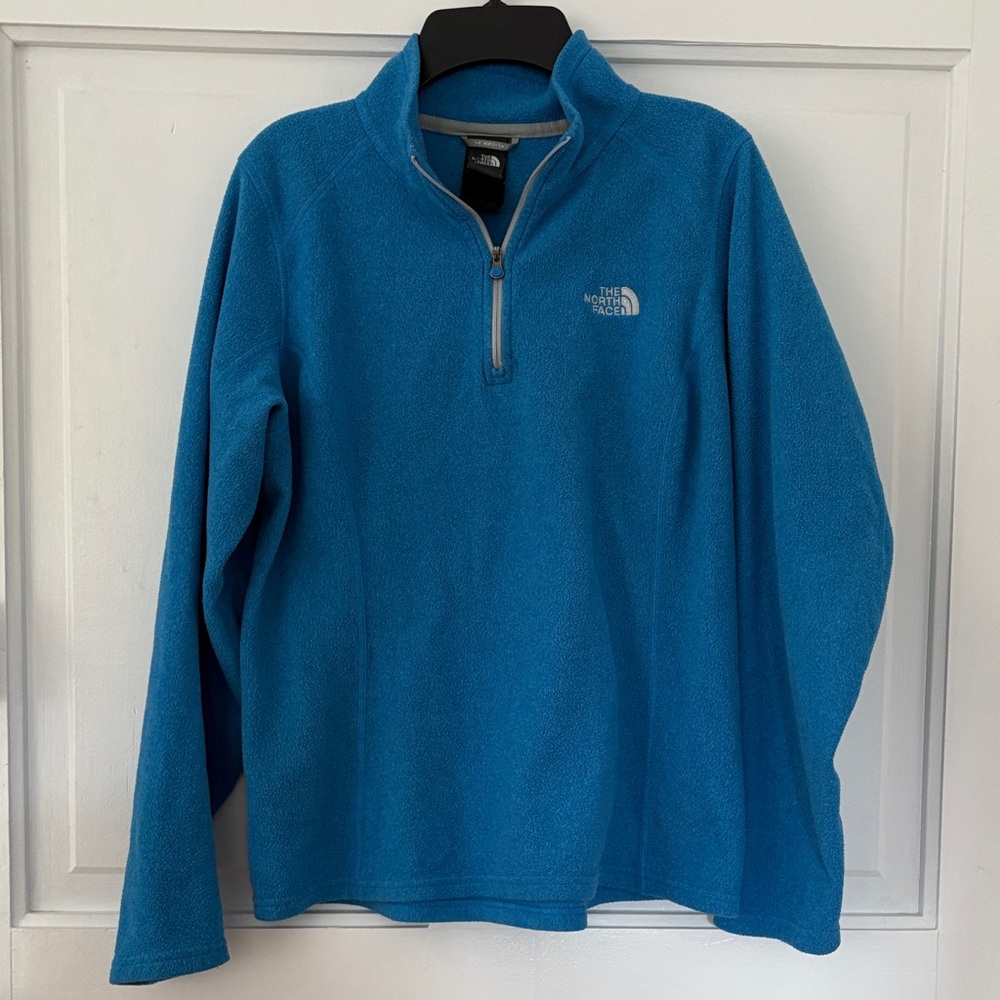 North Face Blue Fleece Quarter-zip